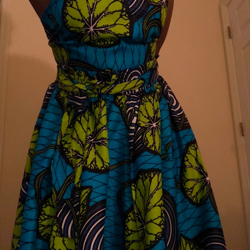 Crop top Scarf & Maxi Skirt Set (African print/ Ankara) - Picture 11 of 11